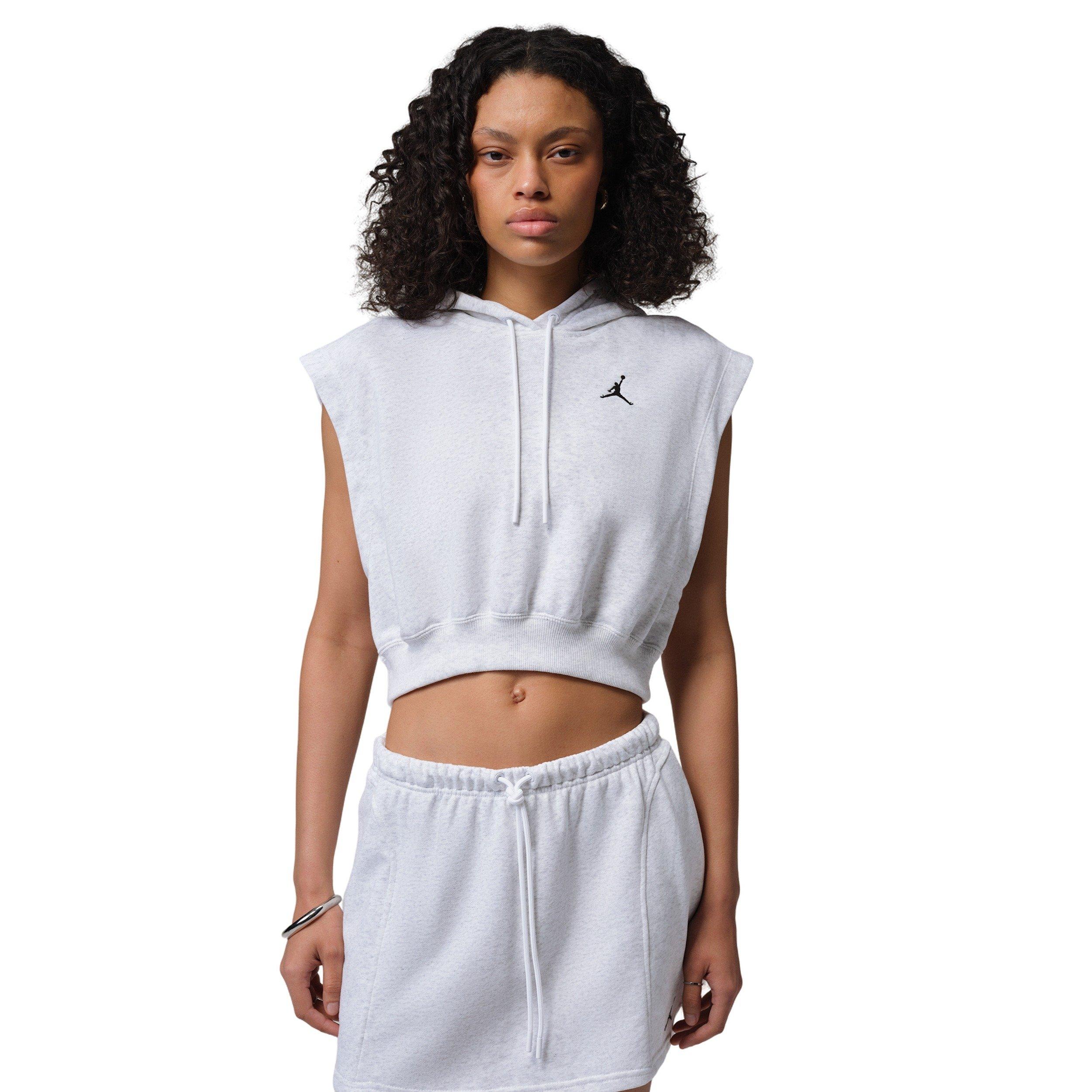 Jordan Women's Brooklyn Fleece French Terry Top - BIRCH HEATHER